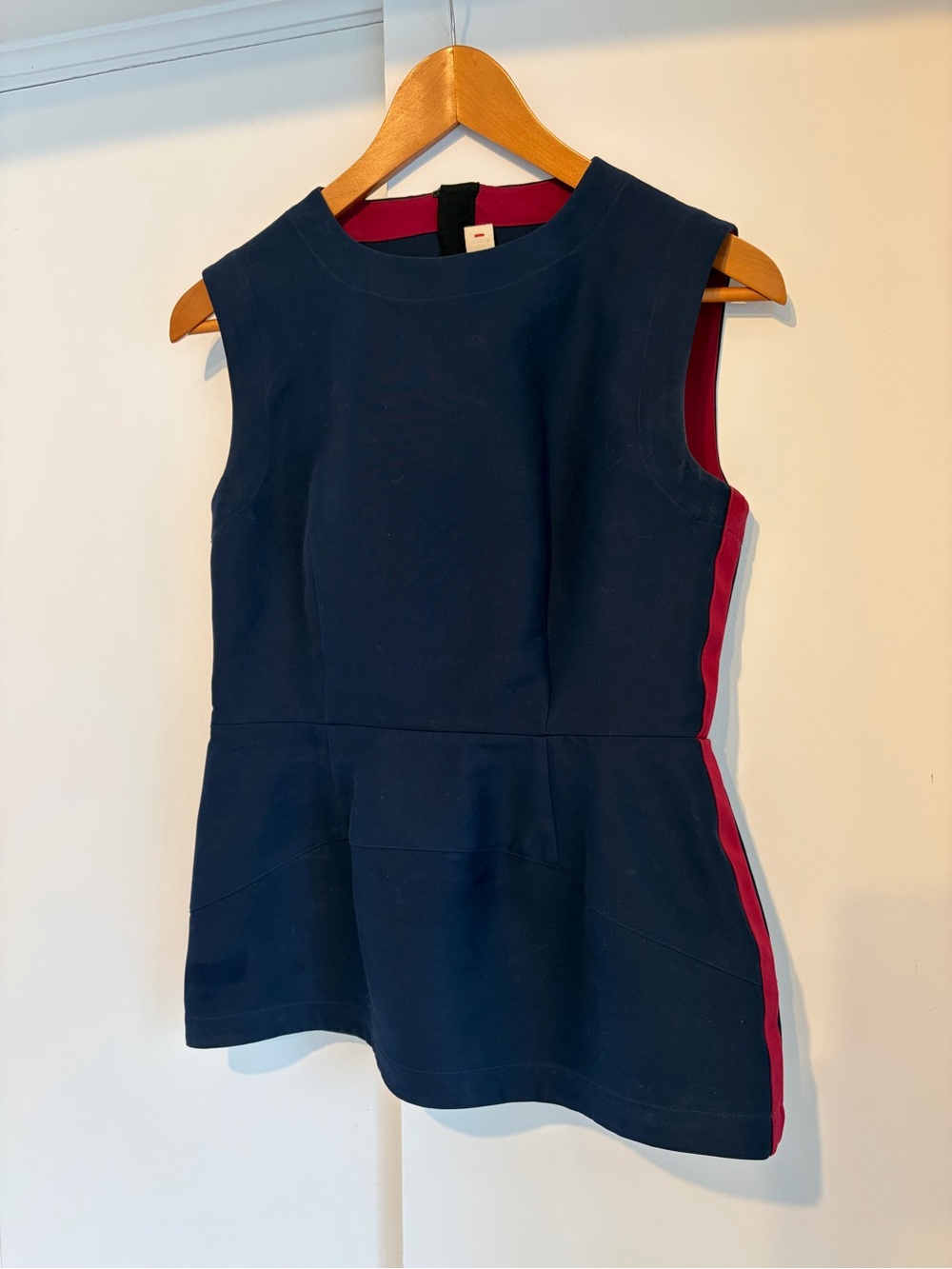 Marni Navy Peplum Top
